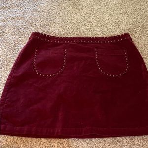 Velvet skirt